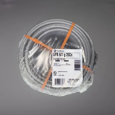 Southwire 14782721 6/3 AWG Underground Feeder Wire 600V - Image 1 of 3