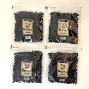 4 Packs Trader Joe's Dried Wild Blueberries 8 Oz Each - Picture 1 of 2