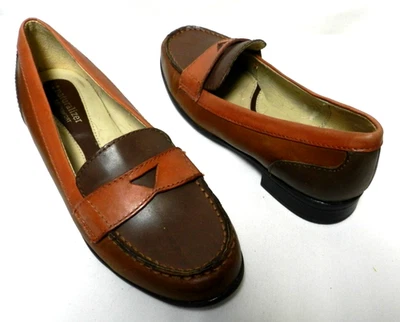Naturalizer June Leather brown Penny Loafers flats slides Comfort Size Sz 8.5 - Image 1 of 4