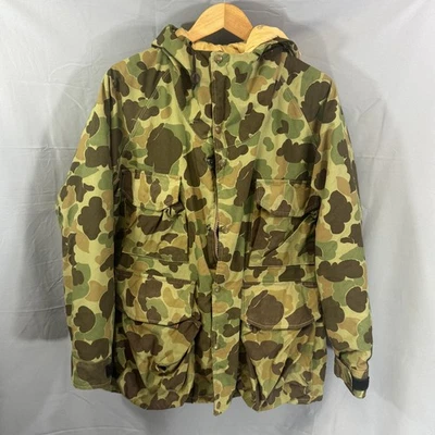 Vintage Cabela's Jacket Mens Medium Camouflage Hooded Hunting Parka Made USA 90s - Image 1 of 4