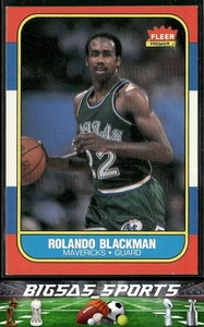 Rolando Blackman 1986-87 Fleer #11 Dallas Mavericks - Picture 1 of 2