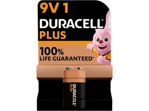 Pilas - Duracell Plus 9V, 1 Unidad, Negro - Imagen 1 de 7