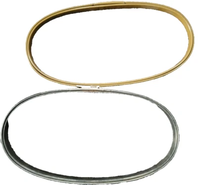 Lot 2 Vintage Metal Oval Embroidery Cross Stitch Craft Hoops 9in Spring Tension - Image 1 of 4