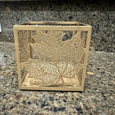 Yankee Candle Lacy Leaves Candle Holder Fall Autumn Decor - Image 1 of 4