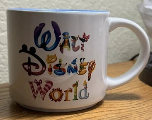 New/Unused! CUTE! Walt Disney World Character Script Ceramic Coffee Mug Cup - Picture 1 of 4