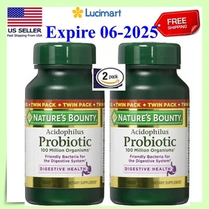 Probiotic Acidophilus 100 Million Cfu 200 Tabs (2x100) Exp 06-2025 - Picture 1 of 5
