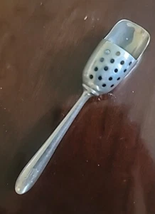 Antique Webster Sterling Silver Tea Leaves Strainer Diffuser Powdered Sugar Rare - Picture 1 of 7