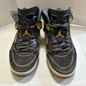 RARE Nike Air Jordan Spizike Black University Gold Mens 315371-030 Size 10 - Picture 1 of 24