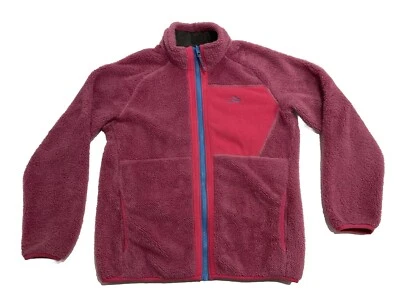 L.L. Chaqueta polar Bean Colorblock niñas 14-16 rosa cremallera compatible Foto 1 de 4