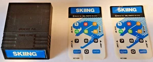 Skiing Intellivison Video Game Tested 1979 + 2 Overlays - Picture 1 of 2