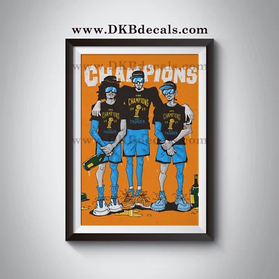 2025 NBA Champions Oklahoma City Thunder Poster - Various Sizes up to 13" x 19" - Image 1 of 2