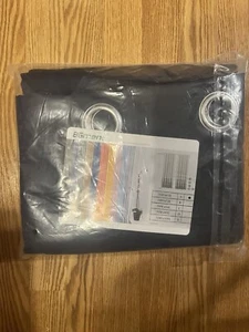 BGment Black Out Navy Blue Grommet Curtains Blackout Drapes 70W x 63L Two Panels - Picture 1 of 5