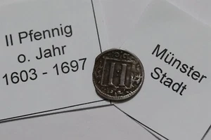 GERMAN STATES Munster City ND (1603-1697) 2 Pfennig SCARCE B48 #Z5790 - Bild 1 von 3