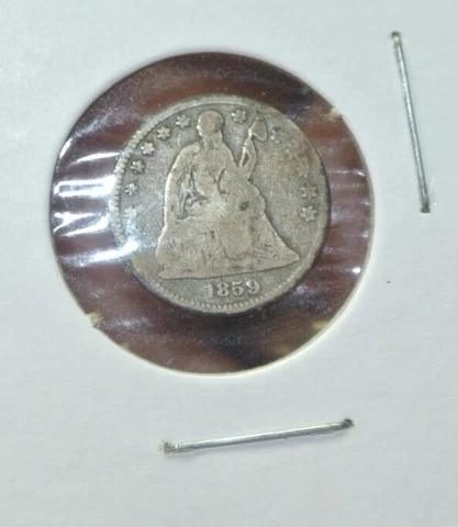 1859 Seated Liberty Half Dime Cover