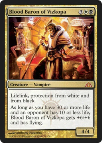 MTG Magic the Gathering Blood Baron of Vizkopa LP Dragons maze cny - Image 1 of 1
