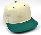 USA Kappe Mütze Baseball Cap Schirmmütze beige-grün Basecap flacher Schirm