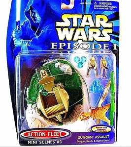 STAR WARS EPISODE 1 ACTION FLEET MINI SCENES #3(GUNGAN ASSAULT)-COLLECTOR'S ITEM - Picture 1 of 12