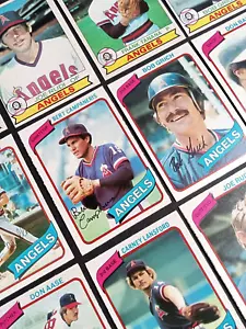 Lotto carte da baseball 1979 e 1980 O-Pee-Chee OPC California Angels quasi nuove + (18 carte) - Foto 1 di 9