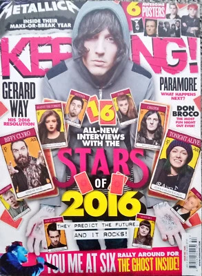 Kerrang! Magazine Issue No 1600 Gerard Way Paramore Don Broco Cover Jan 2 2016 - Image 1 of 2