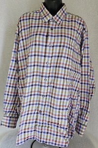 Robert Talbott Mens Shirt Size L Large Multicolor Plaid - Picture 1 of 24