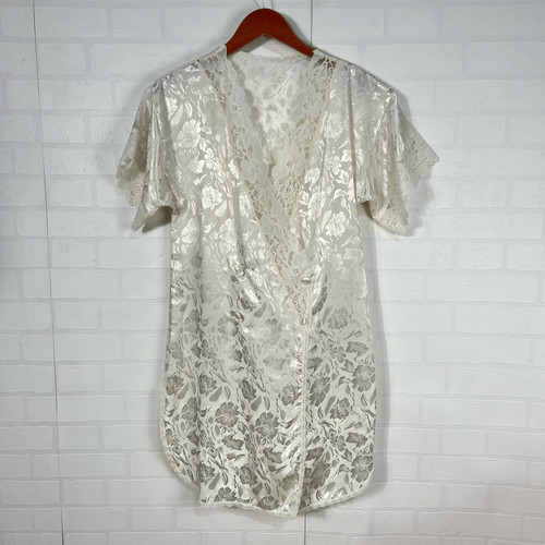 UNDERCOVER Abito e vestaglia vintage Victoria Secret slip taglia small etichetta oro pizzo avorio