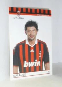 Postal Oficial A. C. Milán (2009/2010) Kakha Kaladze (9 ,5x14, 5 CM) Postcard - Imagen 1 de 2