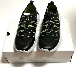 Hush Puppies Men's Spark Bungee Bold Black Memory Form Sneakers Sz 10 W & 11 W - Picture 1 of 19