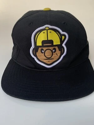 Boné Trukfit boné bola Snapback preto algodão amarelo logotipo boné bola Snap Back - Imagem 1 de 4