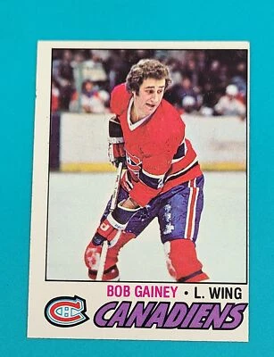 1977-78 Topps #129 Bob Gainey Montreal Canadiens HOCKEY Card S9 - Image 1 of 2