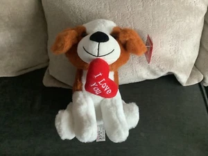 Soft Toy Puppy/Yellow Soft Toy Plush Toy/ I Love You Plush Toy/ Perfect Gift - Picture 1 of 1
