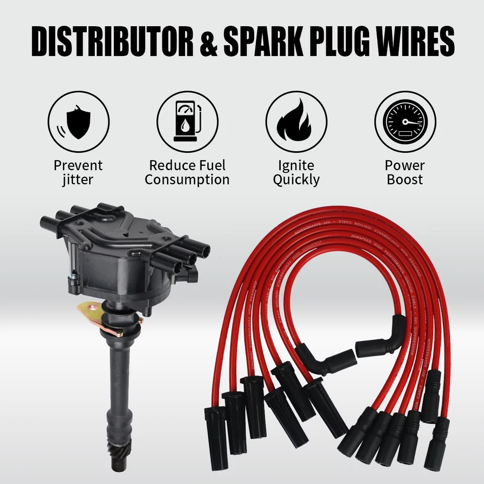 Distributor + Spark Wire For Chevy GMC Pickup Truck 4.3L Vortec 96-05 12598210 - Изображение 1 из 4