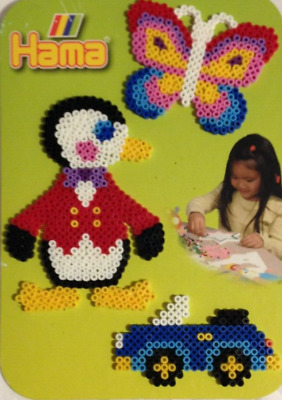 Hama Bead Peg Boards For Children Shapes And Animals For Midi Beads • 1.85£