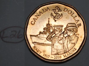 Canada 2010 Navy Loonie Dollar Elizabeth II Canadian $1 Lot #L26 - Bild 1 von 2