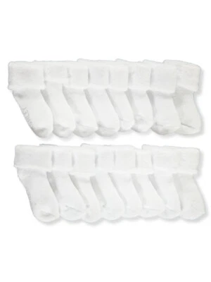 Pack de 8 calcetines puños plegables Laura Ashley Baby - blancos, 0 - 6 meses Foto 1 de 2