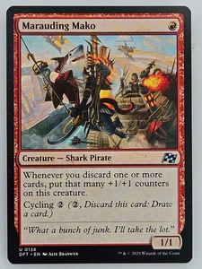 Magic The Gathering - 0138 Marauding Mako - Uncommon - Aetherdrift - Picture 1 of 5