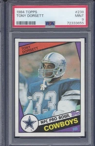 1984 TOPPS #238 TONY DORSETT HOF PSA 9 MINT LOOKS LIKE A CANT MISS TEN! (B) - Picture 1 of 2