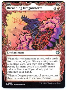 Breaching Dragonstorm (Showcase) FOIL - Tarkir: Dragonstorm - MTG - Near Mint - Picture 1 of 1