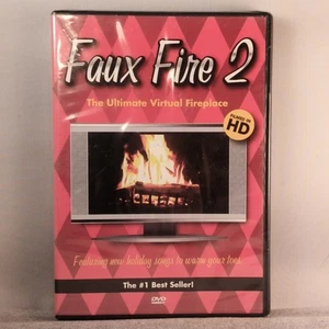 Faux Fire 2: The Ultimate Virtual Fireplace + 8 Classic Christmas Songs DVD NEW  - Picture 1 of 8