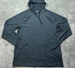 Sudadera con Capucha Rhone Para Hombre Grande Negra Manga Larga Rendimiento Atlético Ligera - Imagen 1 de 15