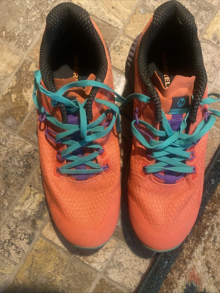 Mujer Merrell Naranja Brillante Zapato de Senderismo Talla 9.5 Foto 1 de 4