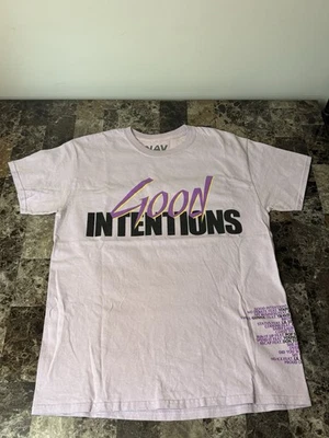 Camiseta VLONE Nav Good Intentions púrpura mediana  Foto 1 de 4