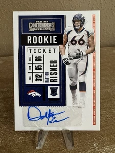 2020 Panini Contenders Rookie Ticket Dalton Risner #289 Rookie Auto RC - Bild 1 von 2