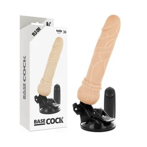 Basecock Twix - Vibratore Realistico con Ventosa 19,5X4X3,5 CM - Foto 1 di 6