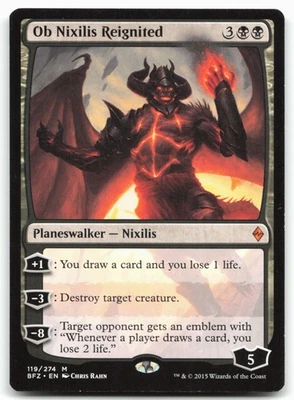 MTG Ob Nixilis Reignited M Battle for Zendikar 119 MP - Image 1 of 2