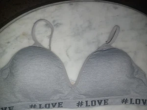 Wonder Nation Girl s Bra Size 38 Gray Thin Adjustable Straps - Picture 1 of 5