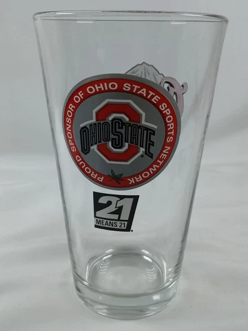Ohio State Buckeyes Sports 21 Means 21 Coors Light 16oz Pint Glass rare unique Cover
