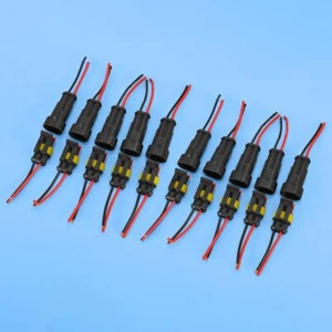 10 pares de enchufes de conector eléctrico hembra macho de 2 pines para barco coche camión - Imagen 1 de 10