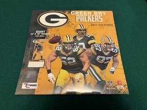 2017 Green Bay Packers Team Calendar New Sealed NFLPA With Large 12”x18” Images - Picture 1 of 3