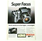 Pentax Sfx SLR Camera Affiche Annonce Original Vintage 1987 D382