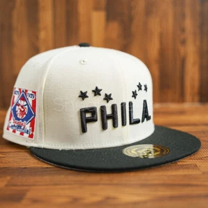 Rings & Crwns Philadelphia Stars Men's Hat NLB Baseball Fitted Cap O White #446 - Picture 1 of 12